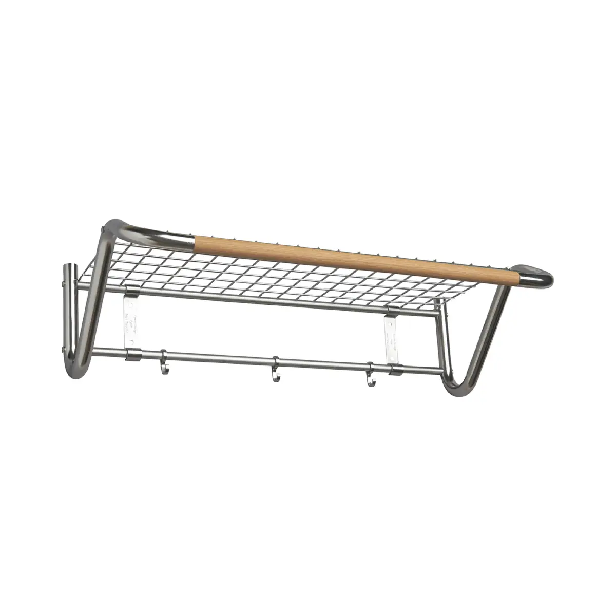 Essem Design, Funk Hattuhylly 122 cm Rostfritt stål Tammi