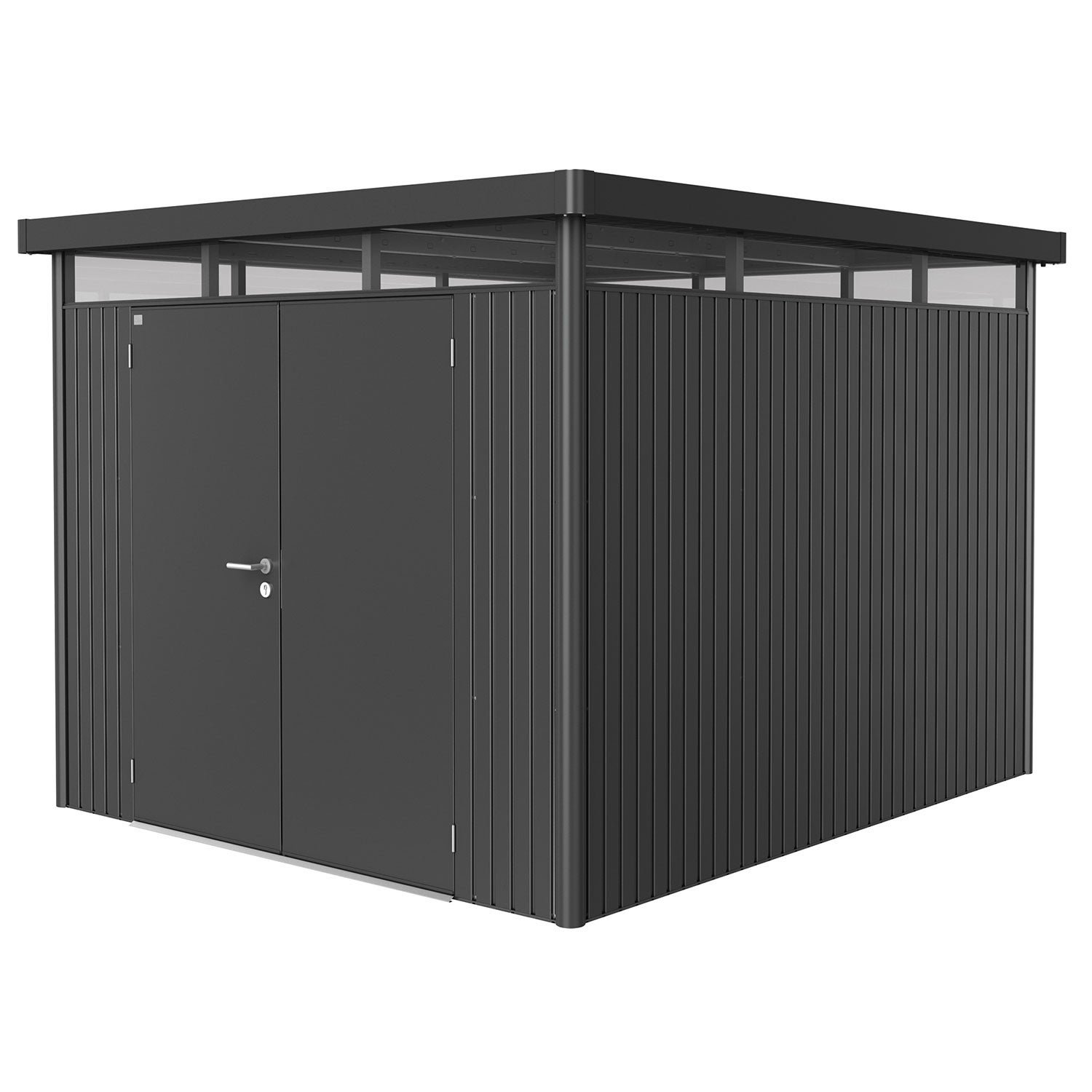 Biohort, Highline puutarhavarasto dubbeldörr koko h5 metallic tummanharmaa