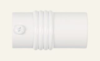 CYLINDER päätykappale 2 kpl valkoinen