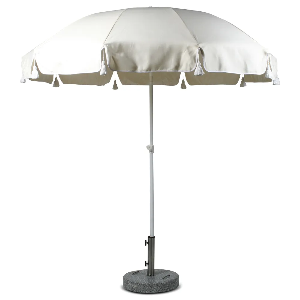 Fri Form, Aurinkovarjo 220 cm tupsuilla nature 30