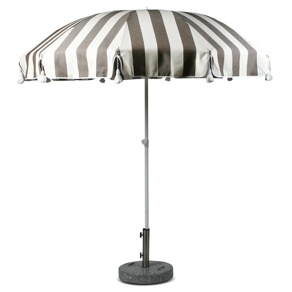 Fri Form, Aurinkovarjo 220 cm tupsuilla brown-striped 36