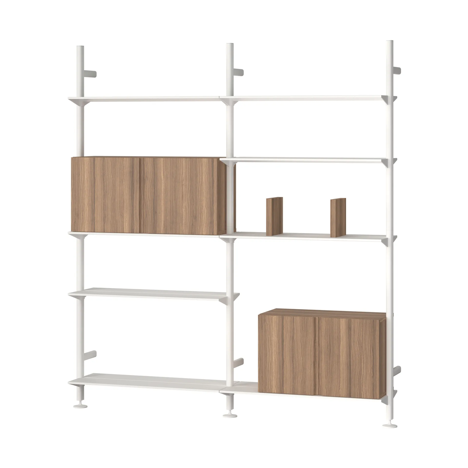 Pira Pira G2 hyllyjärjestelmä W A White/Walnut