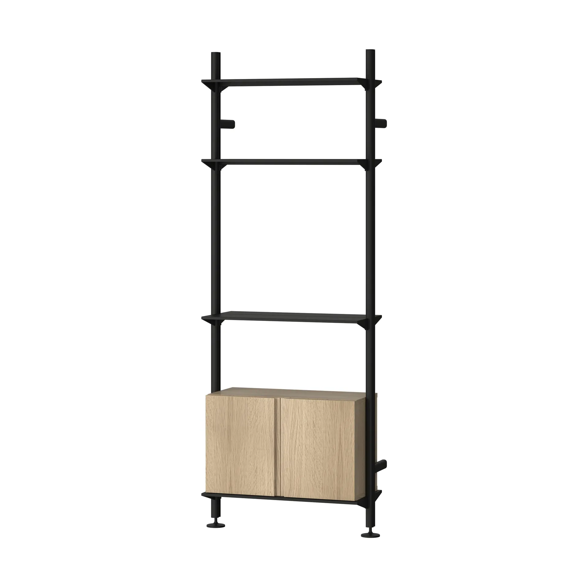 Pira Pira G2 hyllyjärjestelmä W B Black/Oak