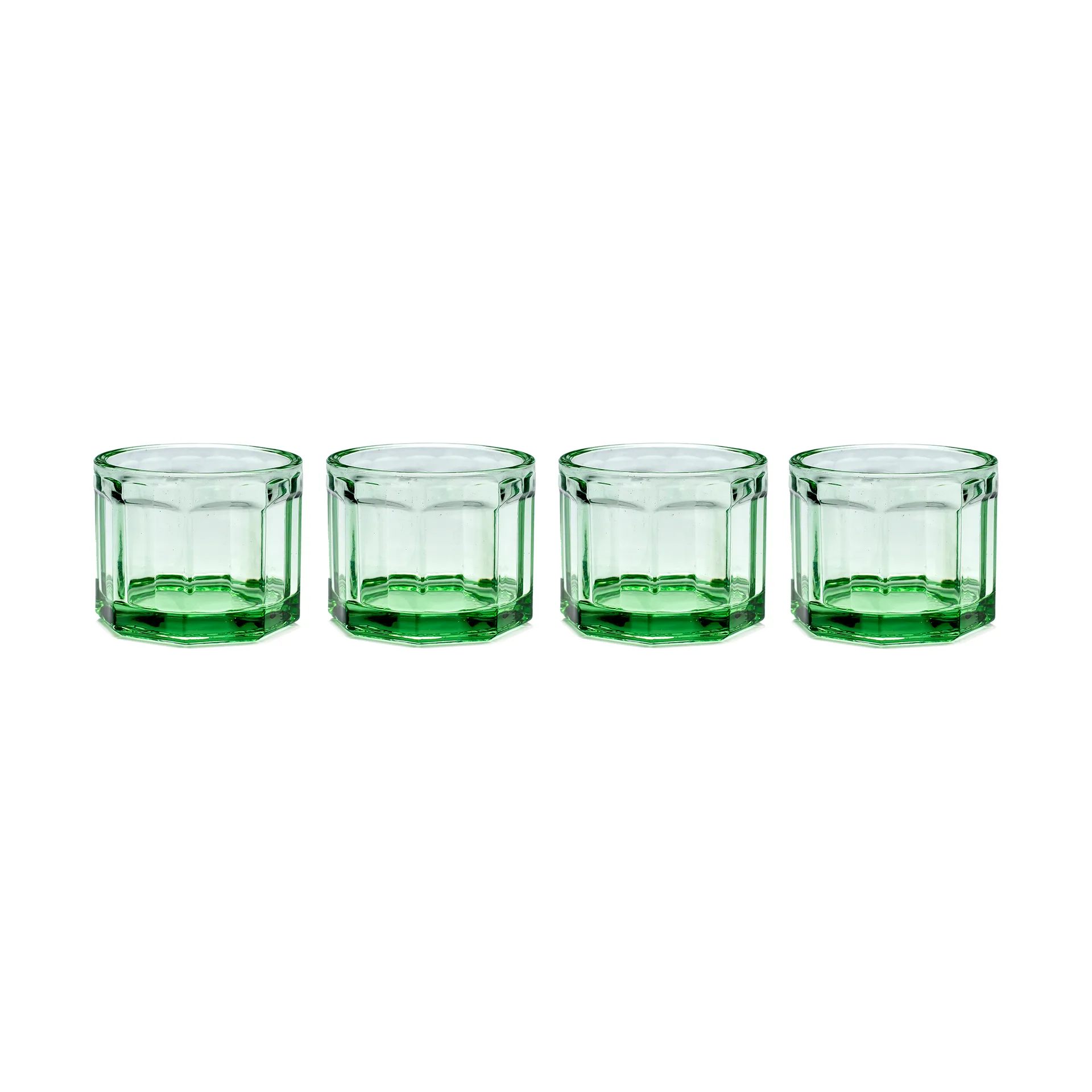 Serax Fish & Fish -juomalasi 16 cl, 4-pakkaus Green