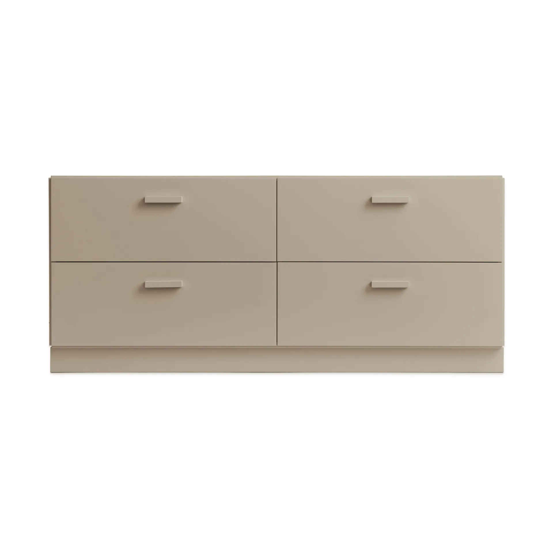 Relief Relief matala lipasto sokkelilla 123x46,6 cm beige