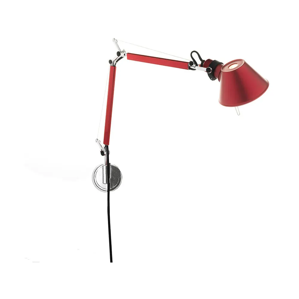 Artemide Tolomeo Micro seinävalaisin - Anodized red