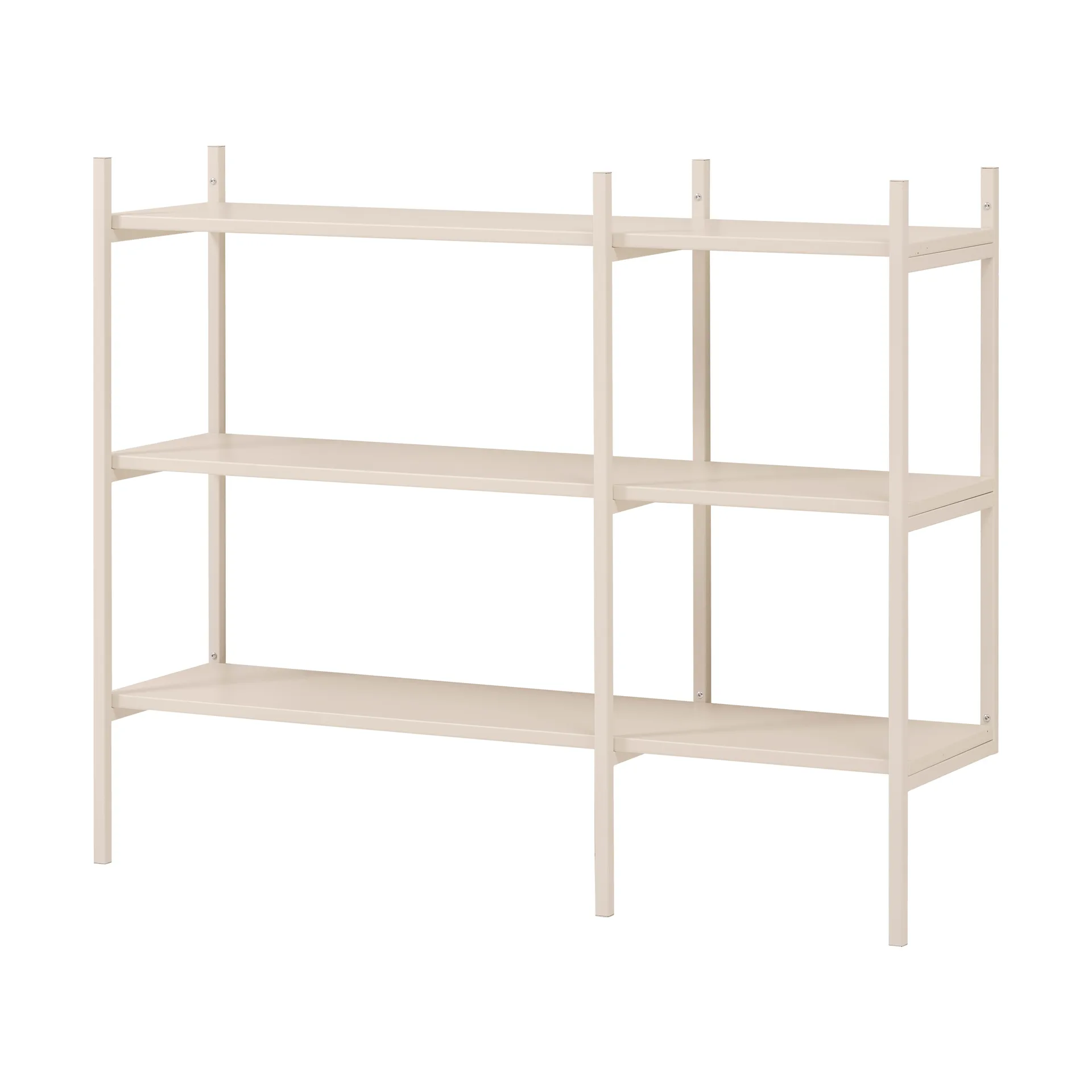 TÔNN furniture Portal-kirjahylly small, Off white, 123 cm