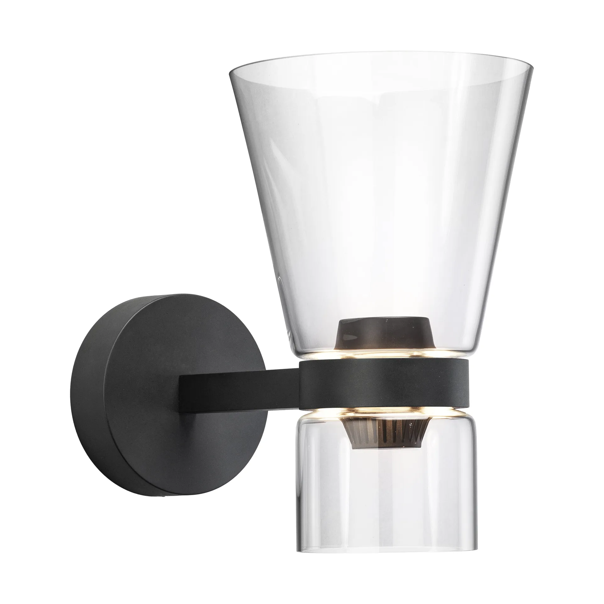 Flos Nocturne Cone seinälamppu – musta