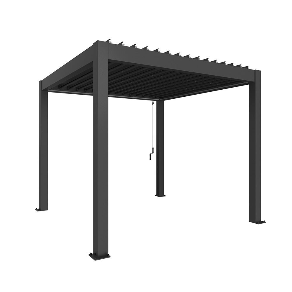 Biohort, Pergola koko 3 x 3 metallinen tummanharmaa