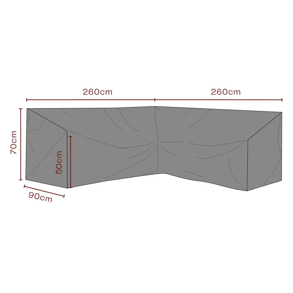 Brafab, Kalustesuoja Kulmasohva 260/260x70x90 cm waterproof