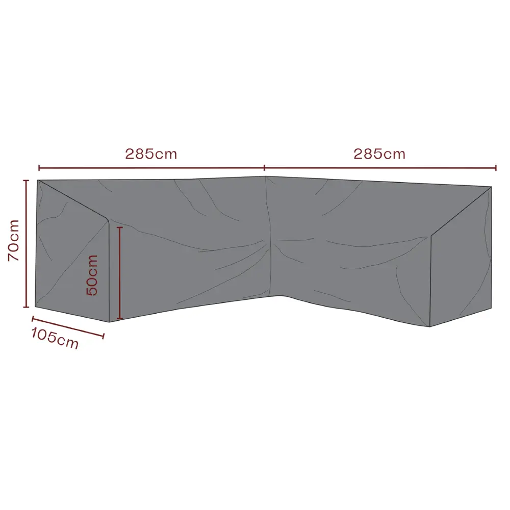Brafab, Kalustesuoja Kulmasohva 285/285x70 cm waterproof