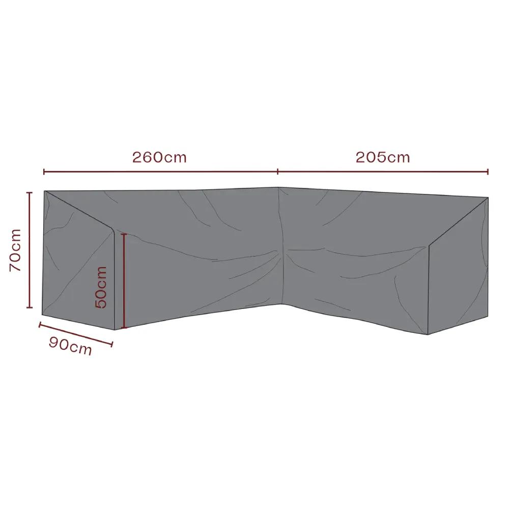 Brafab, Kalustesuoja Kulmasohva 205/260x90 cm Premium