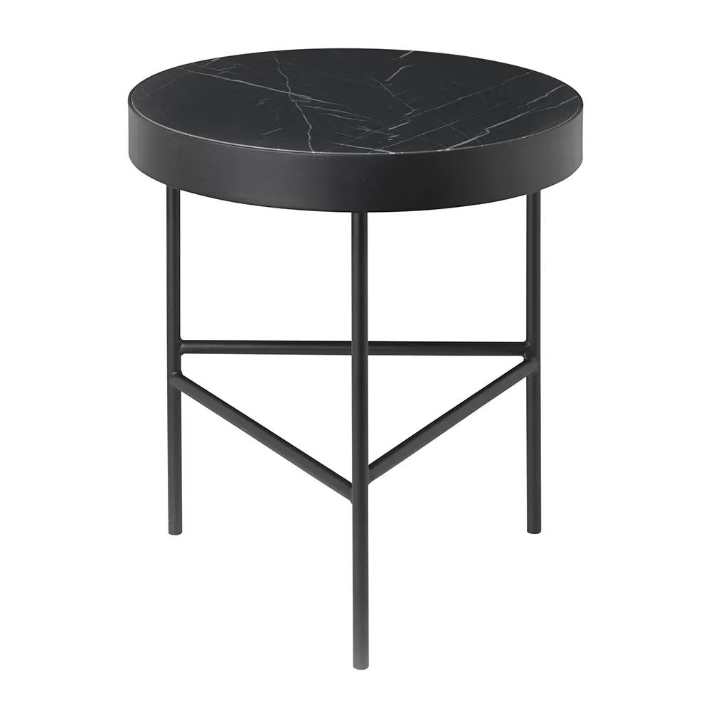 Ferm Living, Marble Sivupöytä - Black