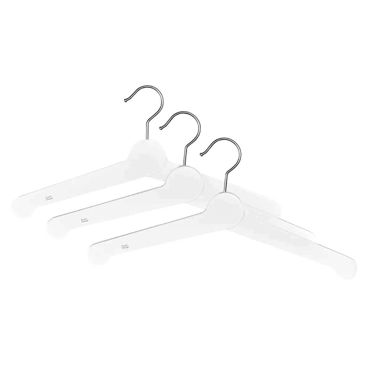 Essem Design, 3-pakkaus Nostalgi Vaateripustin Valkoinen