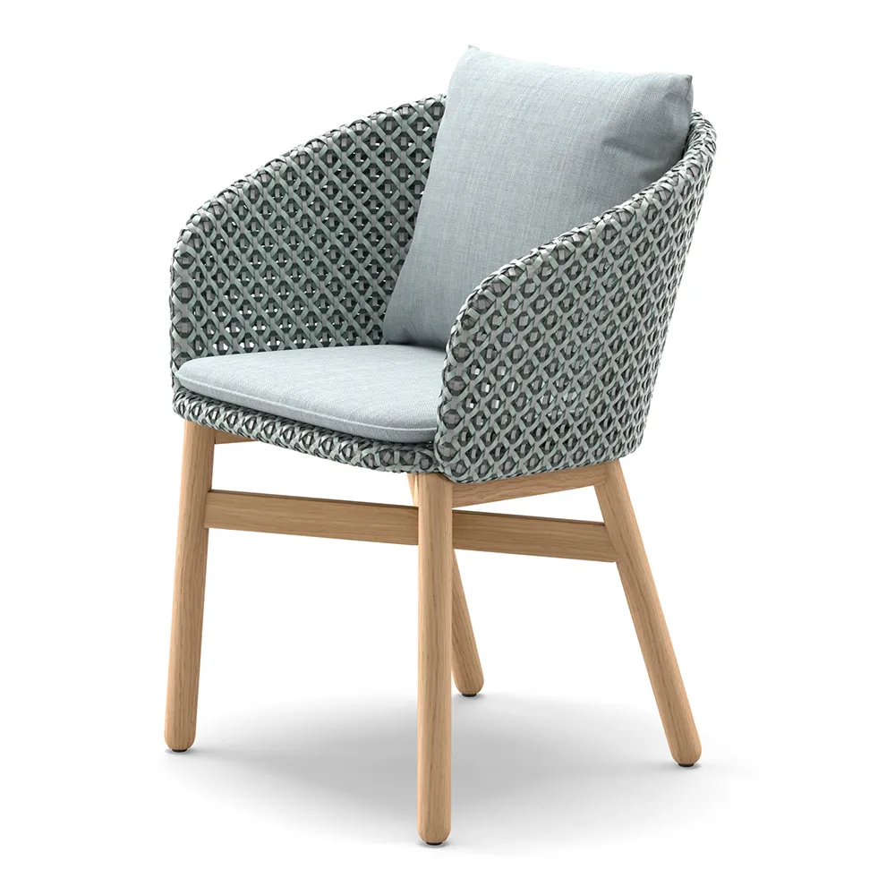 Dedon, Mbrace käsinojallinen tuoli teakilla AW6 teak 0205 baltic 0141