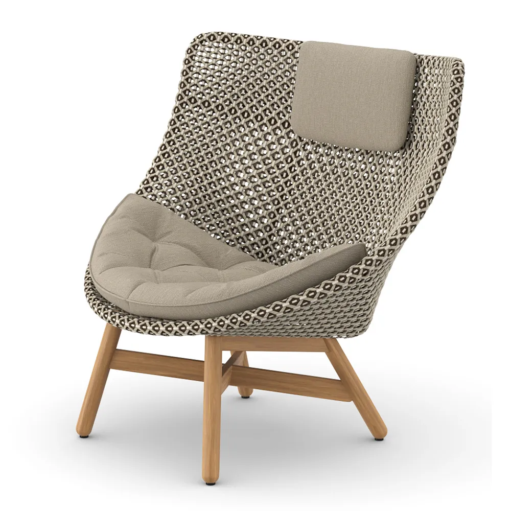 Dedon, Mbrace wingchair tiikki AY5 teak 0205 pepper 0115