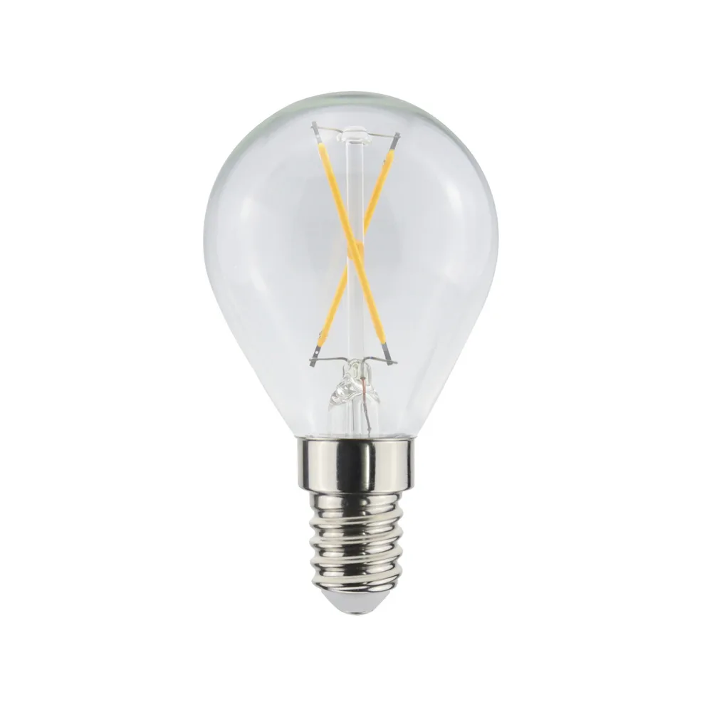 Airam Airam Filament LED-kupulamppu valonlähde kirkas, ei himmennettävä, 2-filamentti e14, 1w