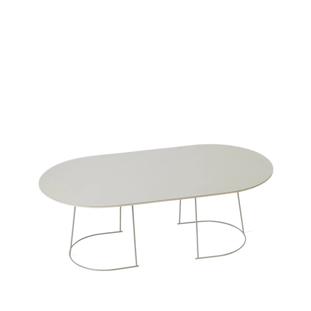 Muuto Airy sohvapöytä ovaali Grey, nanolaminaatti, large