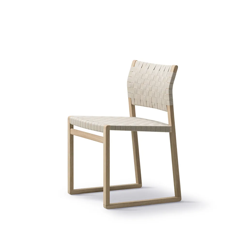 Fredericia Furniture BM61-tuoli Punottu luonnonöljytty tammeteline
