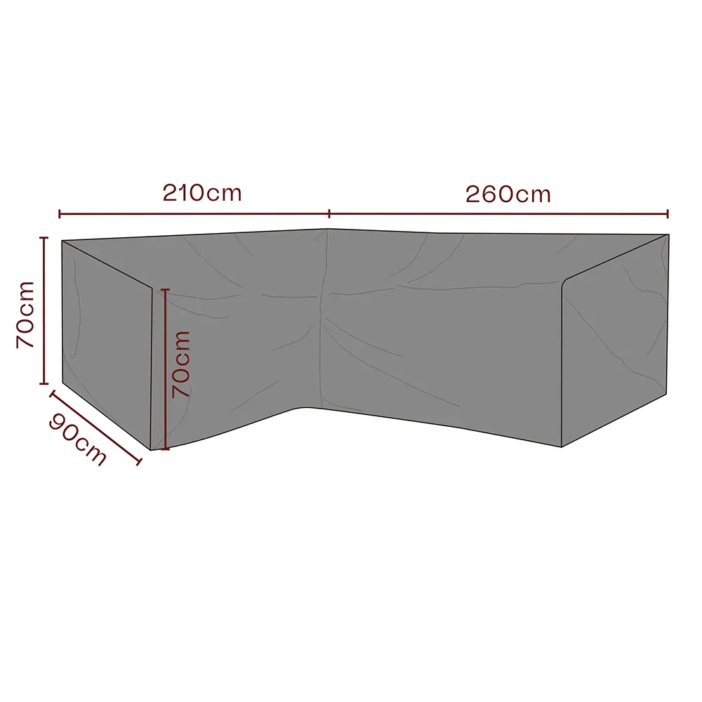 Brafab, Huonekalusuoja kulmasohva 260/215x70x90 Premium