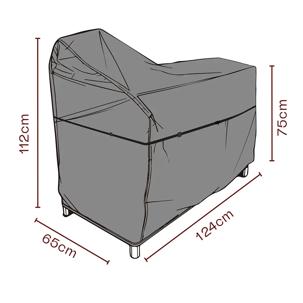 Brafab, Huonekalusuoja ulkokeittiö 124x65x112/75 cm Premium
