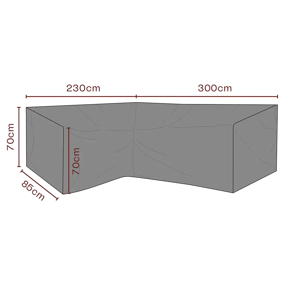 Brafab, Huonekalusuoja kulmasohva 300/230x70x85 cm Premium