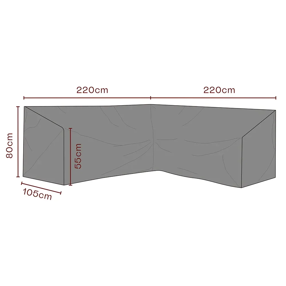 Brafab, Huonekalusuoja kulmasohva 220/220x80x105 cm Premium