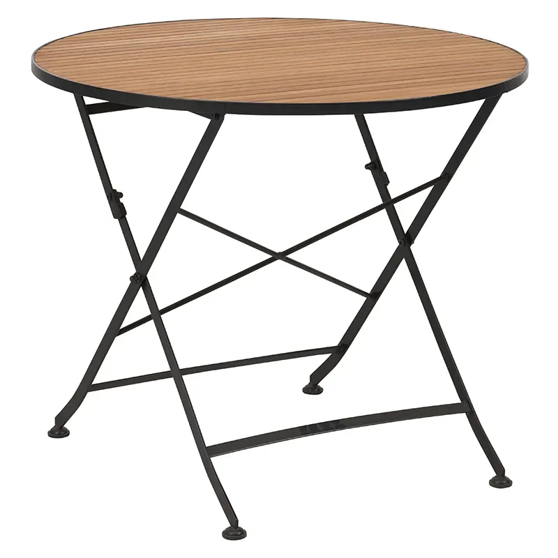 Brafab, Brewer pöytä Ø 85 cm Musta / Teak