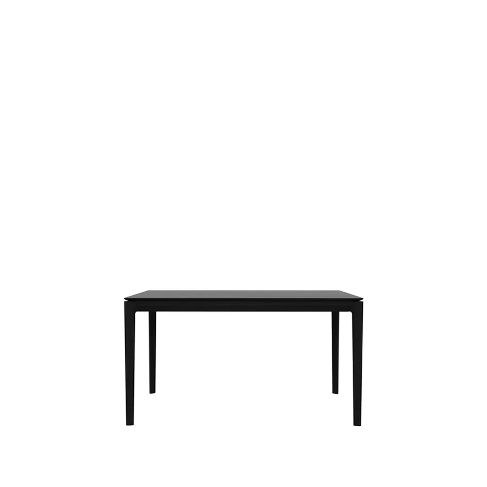 Ethnicraft Bok ruokapöytä 140 x 80 cm Mustaksi petsattu tammi