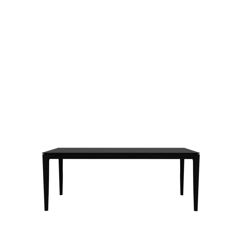 Ethnicraft Bok ruokapöytä 200x95 cm Mustaksi petsattu tammi