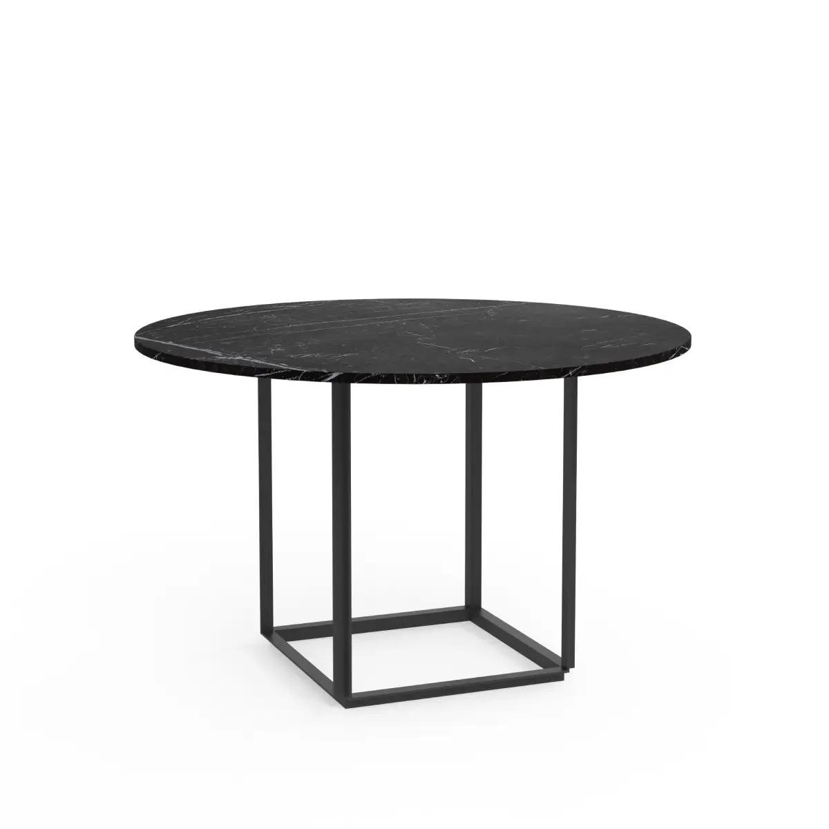 New Works, Florence Pöytälevy Ø120cm Musta Marquina Marmori
