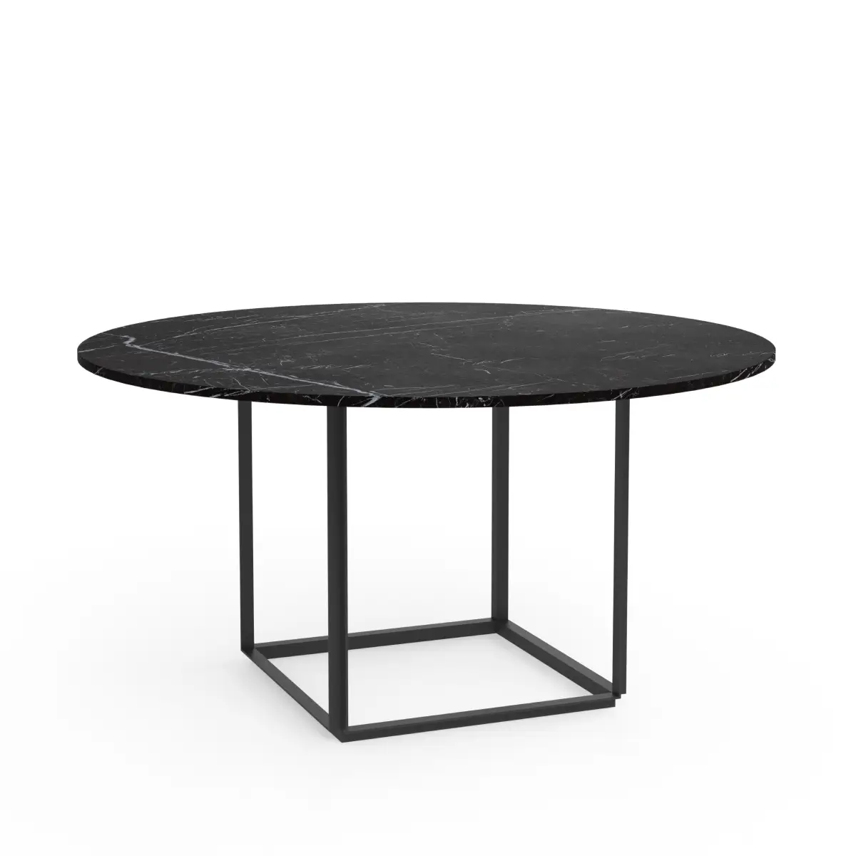 New Works, Florence Pöytälevy Ø145cm Musta Marquina Marmori