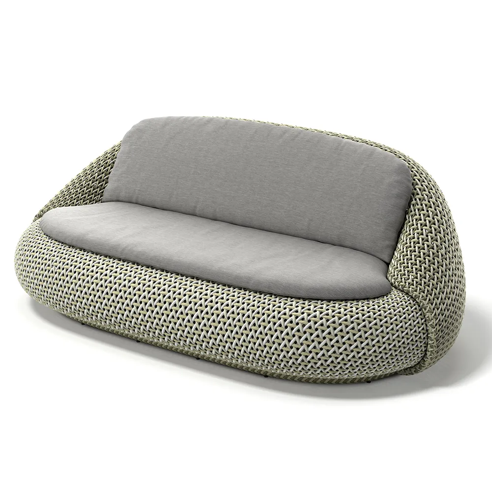 Dedon, ATOLO 2-istuttava sohva C3E forest light 0220 spring mist 0221