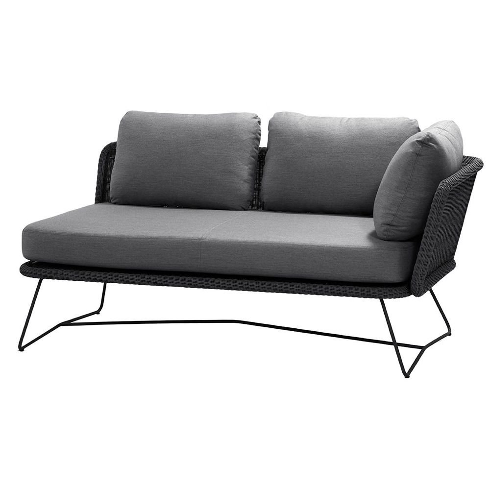 Cane-line, Horizon 2-Pers. sohva vasen moduuli sis.. Grey Nat