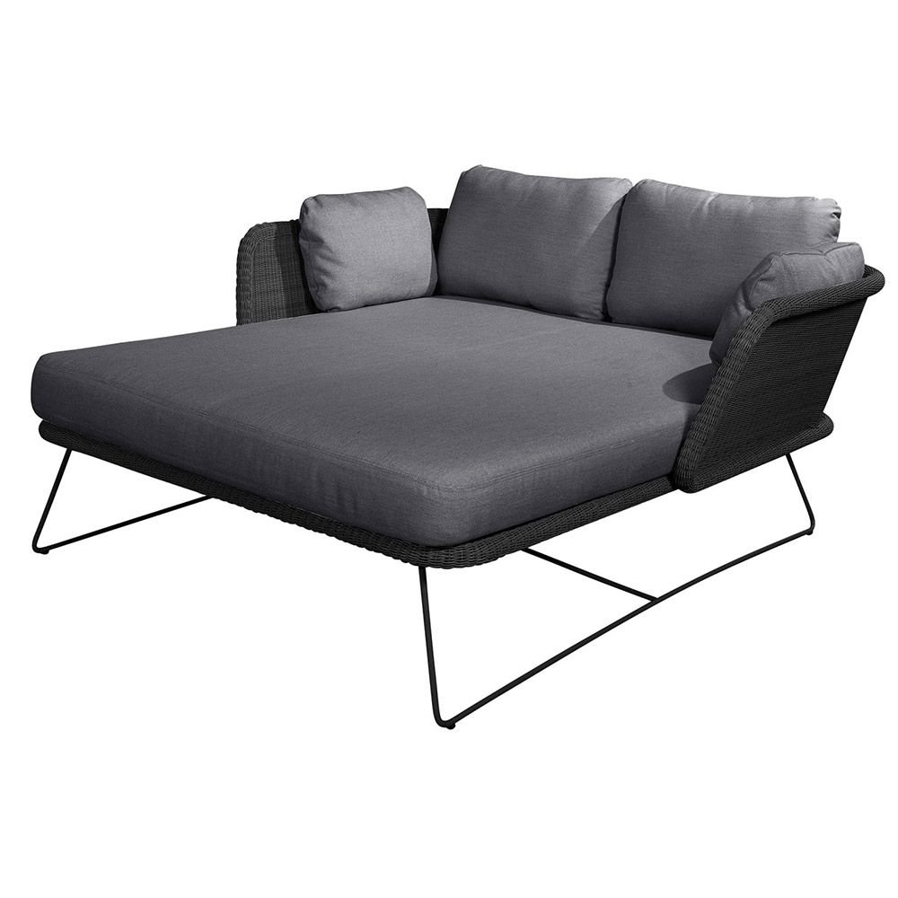 Cane-line, Horizon daybed sis.. Grey Natté tyynysetit
