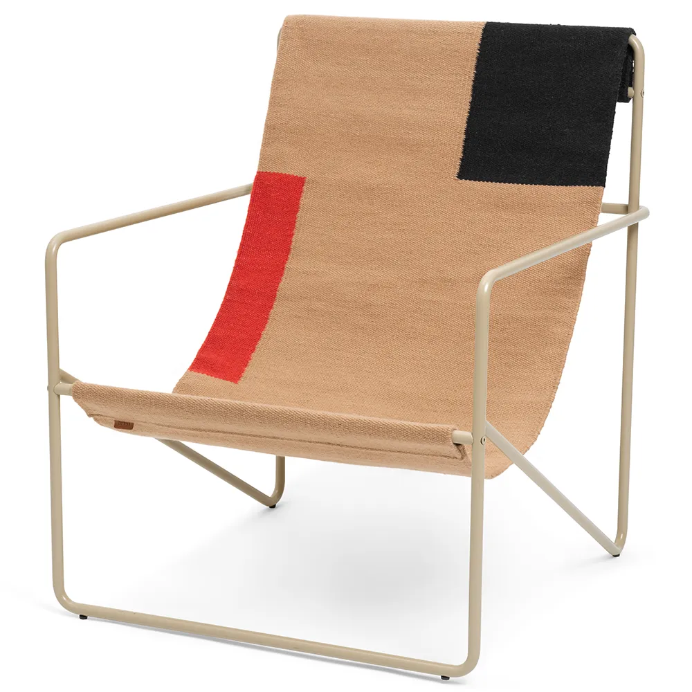 Ferm Living, Desert Lounge Nojatuoli Cashmere/Block