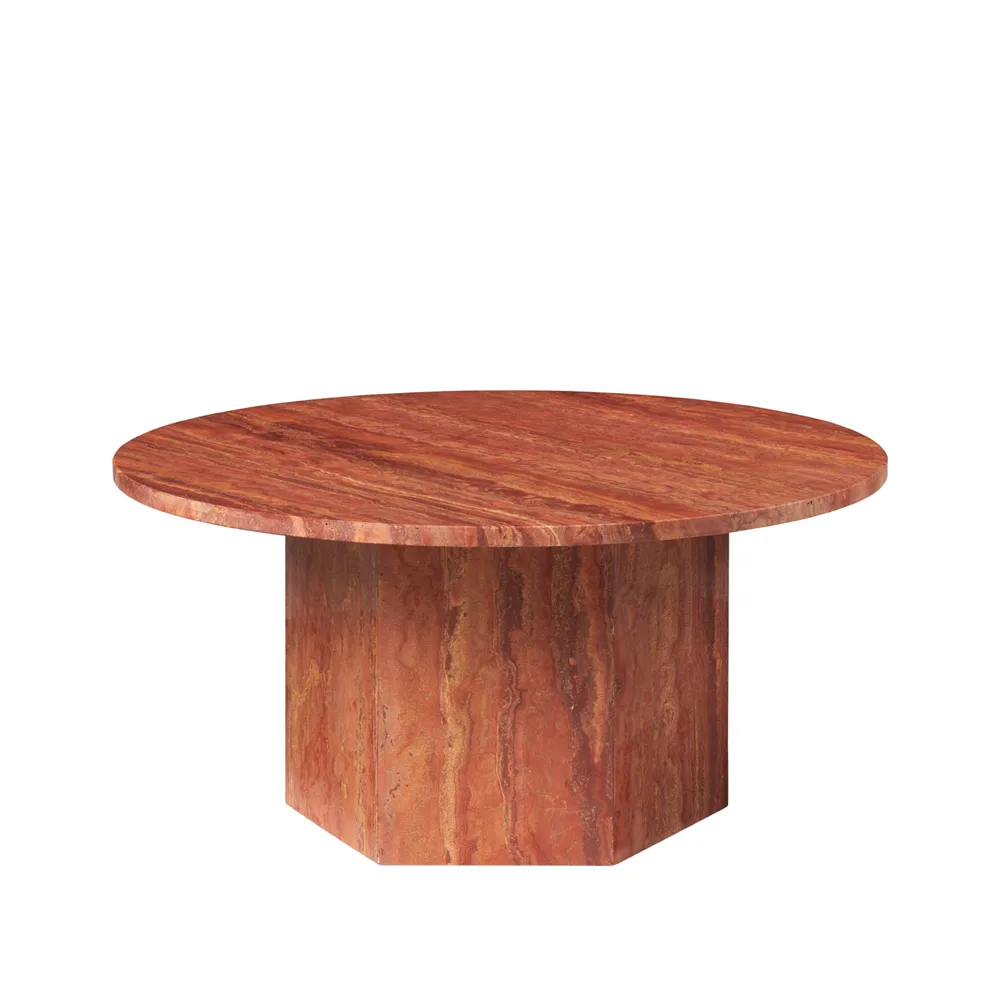 GUBI Epic sohvapöytä Red, Ø 80