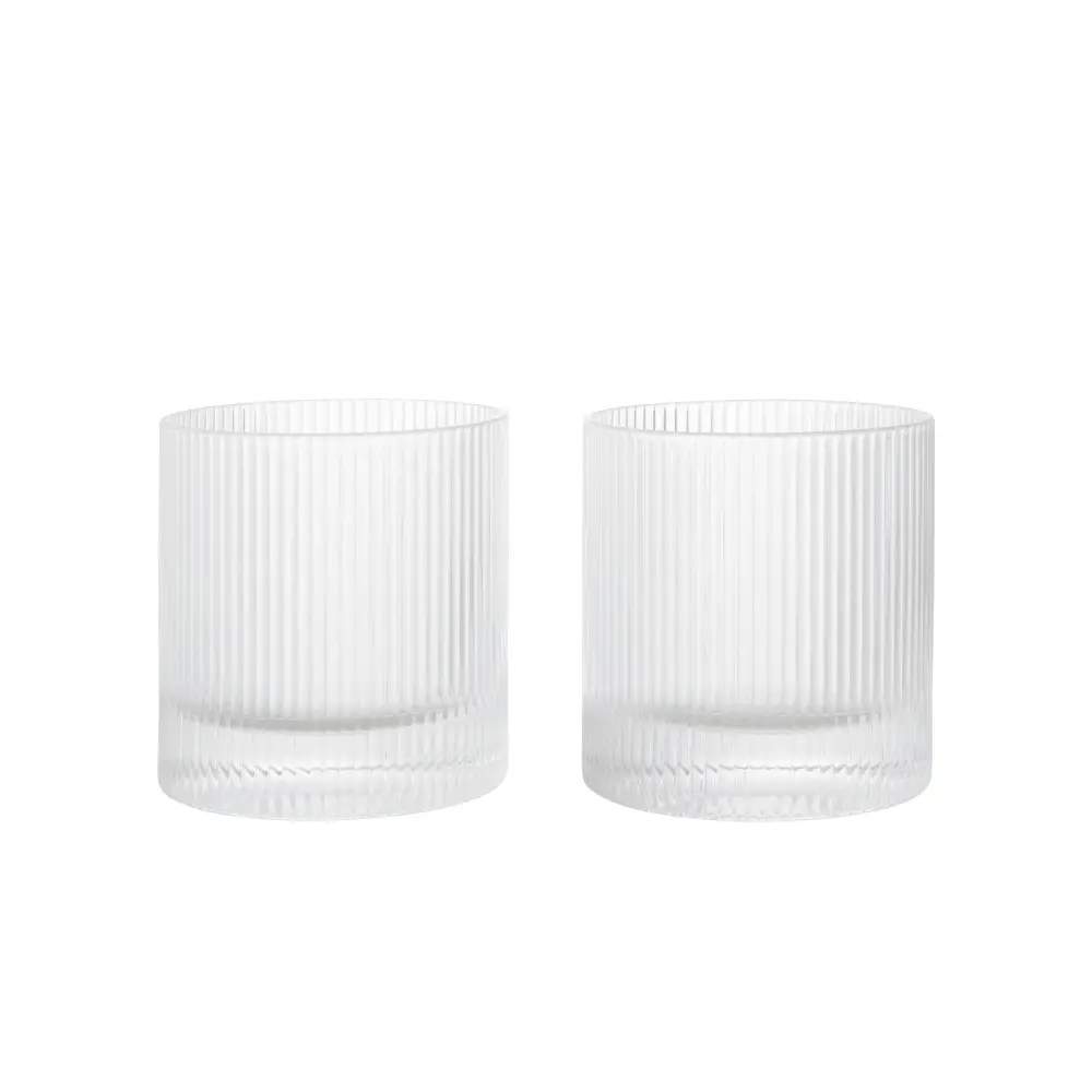 Ferm Living, Ripple Mukilasi, 2 kpl, Kirkas