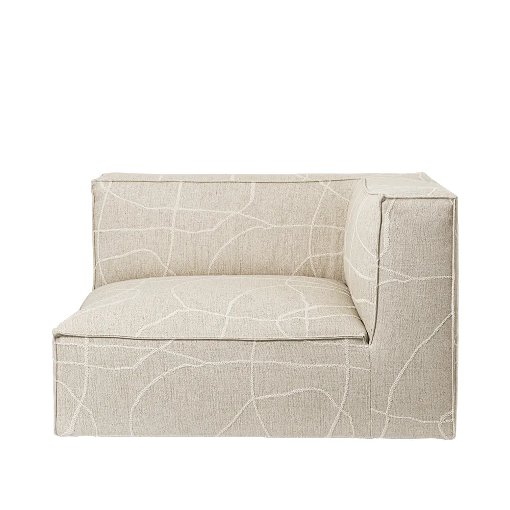 Ferm Living, Catena Sofa Armrest Right S401 Utzon-Can Lis - Sand/Off-white