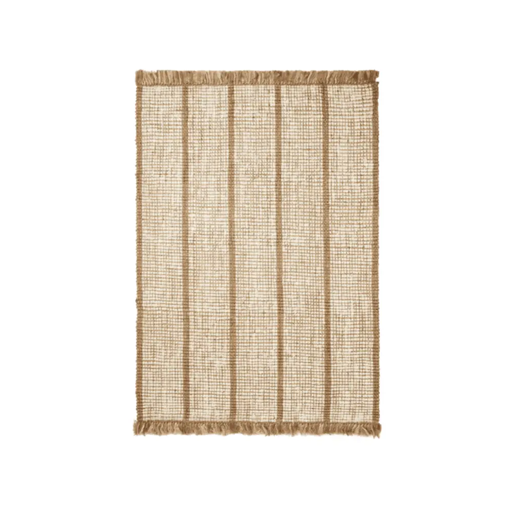 Ferm Living, Athens Käsin kudottu juuttimatto 140x200 cm – luonnonväri/luonnonvalkoinen