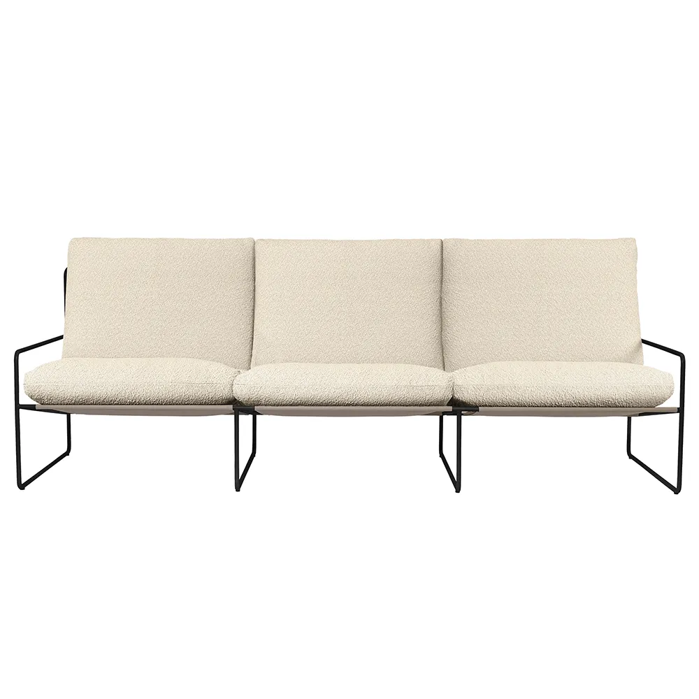 Ferm Living, Desert 3-istuttava sohva Black/Off-white
