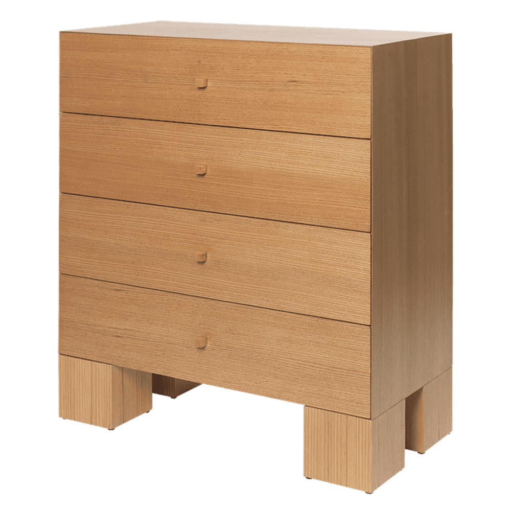 Ferm Living, Kuben lipasto 1x4 - Natural Oak Viner