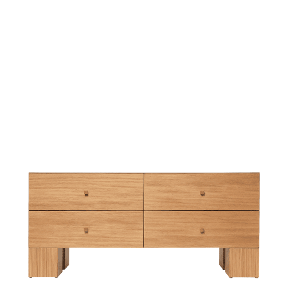 Ferm Living, Kuben lipasto 2x2 - Natural Oak Viner