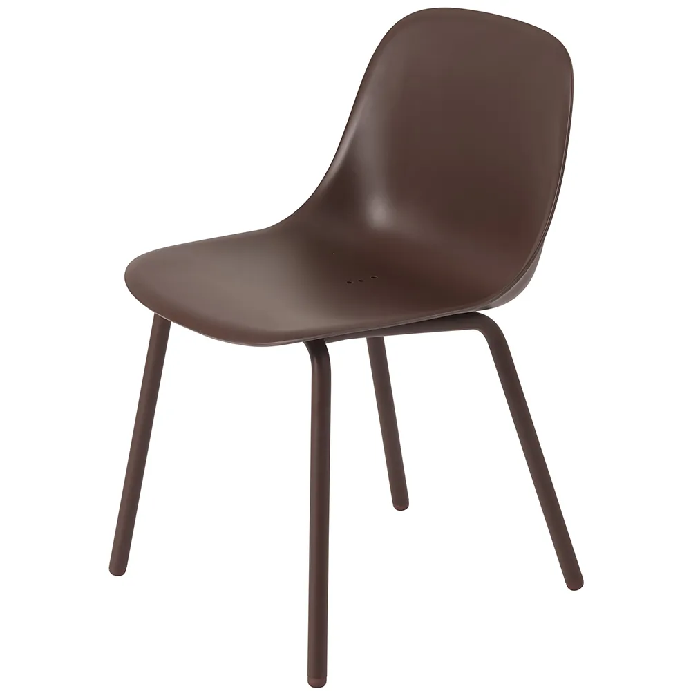 Muuto, Fiber Outdoor Ruokailutuoli Brown Red
