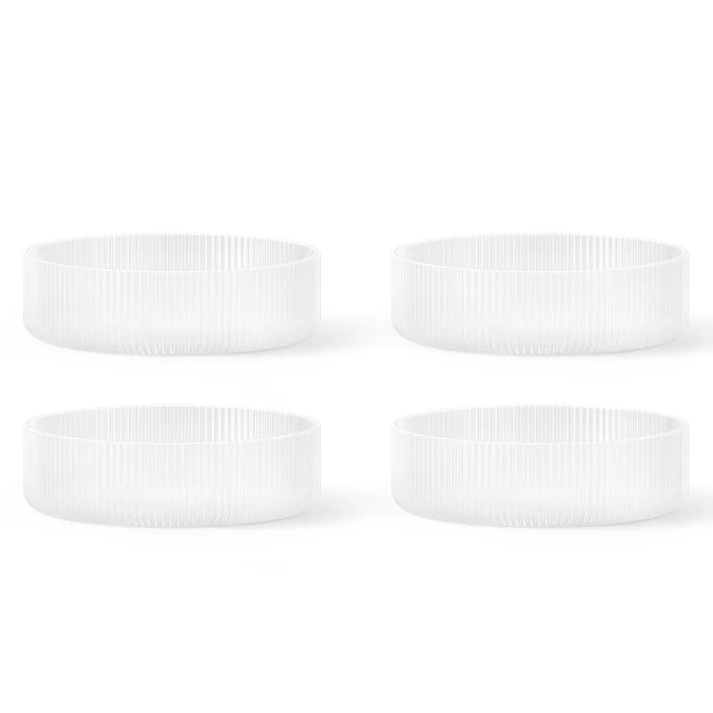 Ferm Living, Ripple Tarjoilukulho 4-pack - Frosted