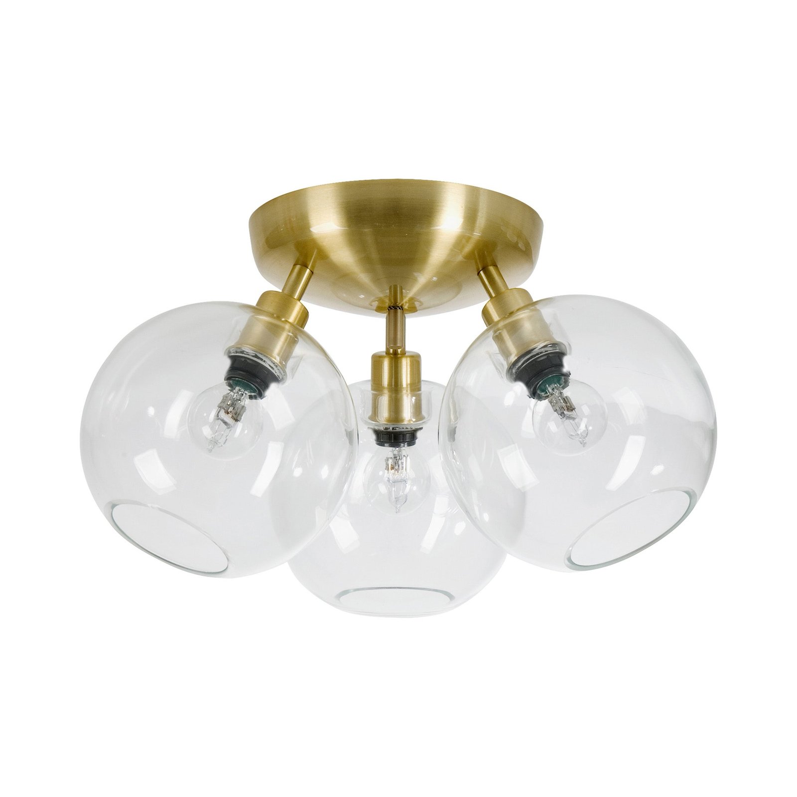 Belid, Gloria Plafond D330 messinki/Klart lasi 4Xe14
