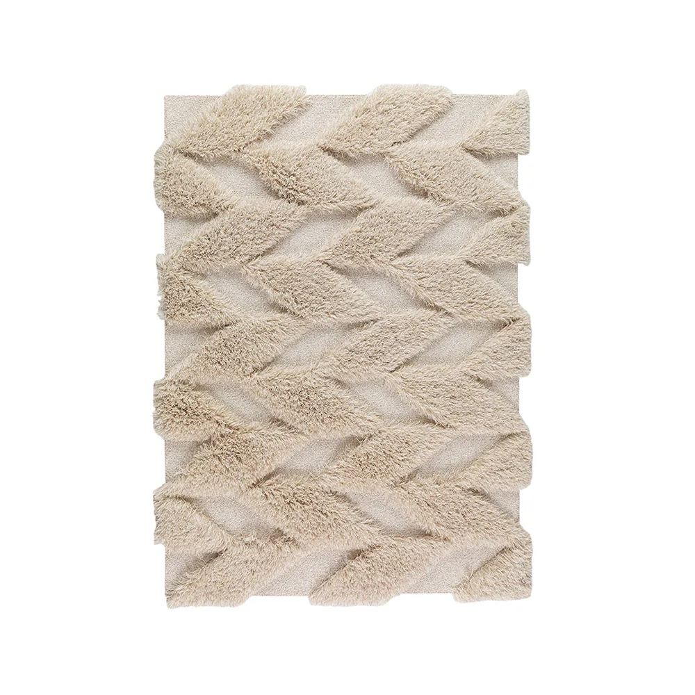 Kateha Herringbone Wild -matto Light beige, 200 x 300 cm