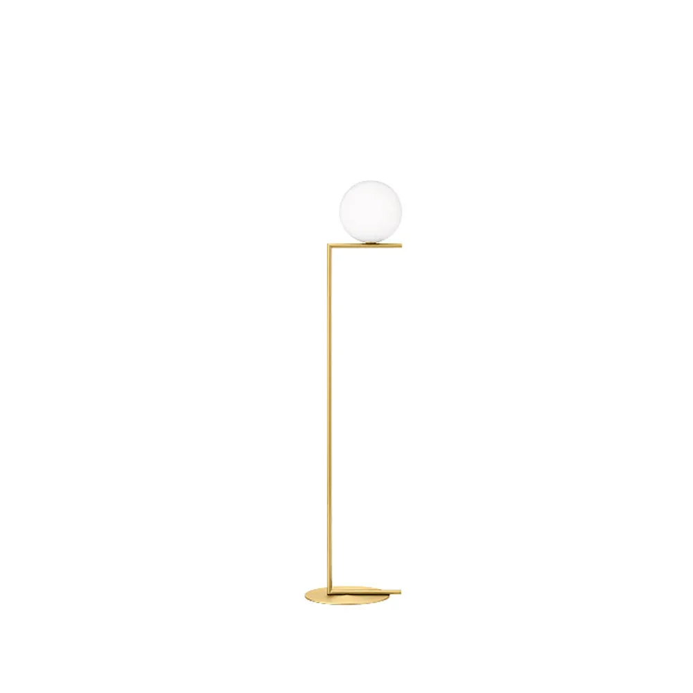 Flos IC lights F1 lattiavalaisin Harjattu messinki opaliainen