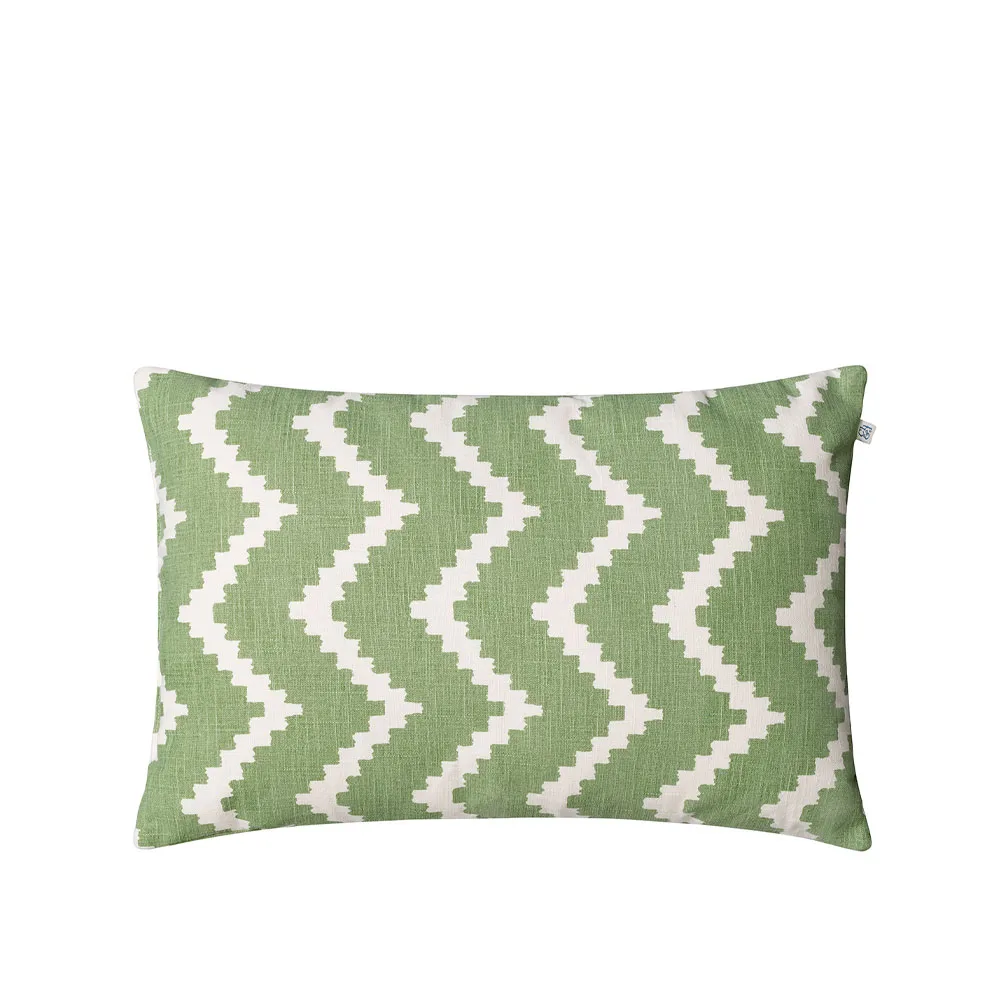 Chhatwal & Jonsson Ikat Sema -tyyny Sage/off white, 40 cm