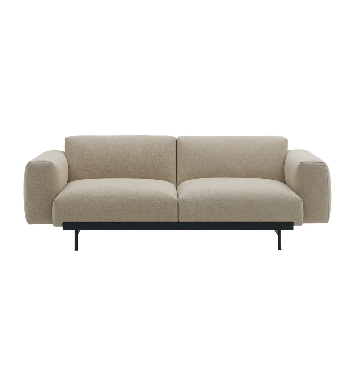 Muuto, In Situ 2-istuttava modulaarinen sohva Config 1 - Ecriture240/Musta